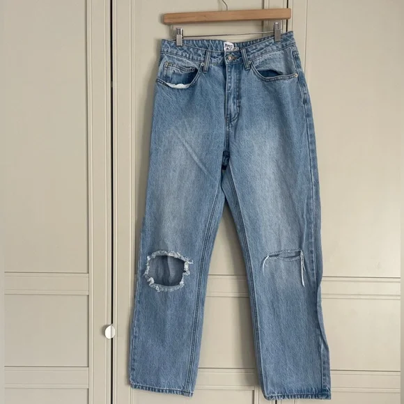 Princess Polly Holland Ripped High Rise Jeans - Picture 2 of 11